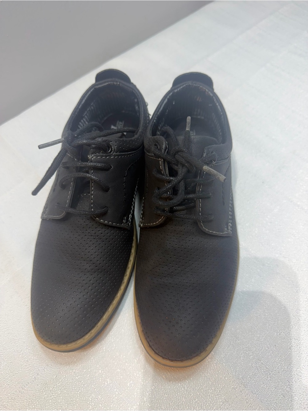 Men's Black Lace-Up Casual Shoes